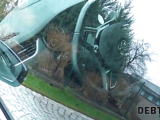 Czech blonde Victoria Pure pays off her debt with sex