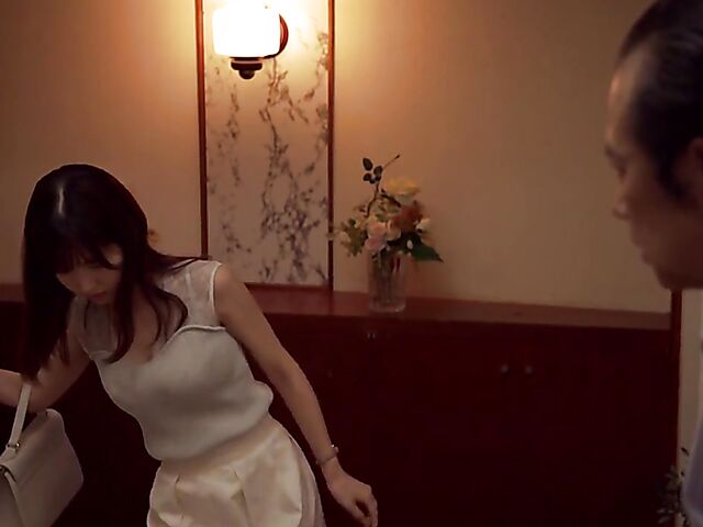 Cute Japanese girl Momo Sakura doesn't enjoy sex with her older husband