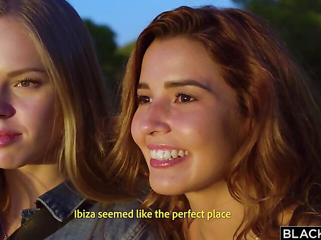 Agatha Vega & Jesus Reyes  - Interracial outdoor love in Ibiza