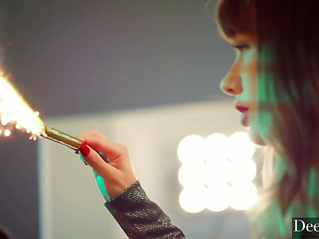 BBC threesome on set with Ashley Lane and Naomi Swann