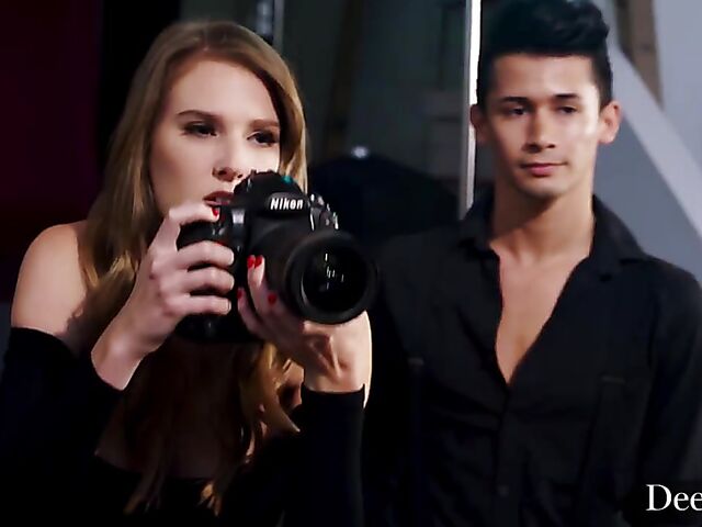 BBC threesome on set with Ashley Lane and Naomi Swann