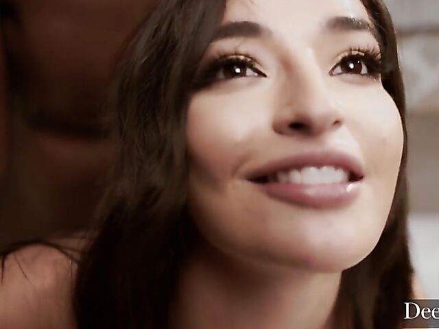 Sweet young Emily Willis' interracial big black cock experience