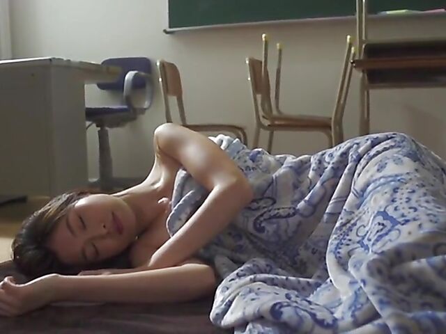 Skinny Japanese teacher Iroha Natsume gets pounded at school