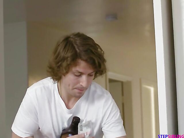 Blonde teen Coco Lovelock is happy to fuck her stepbrother