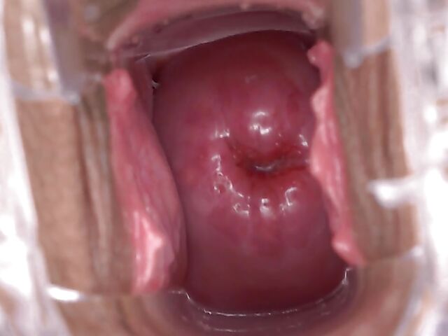 Bodystocking, speculum and Paola's open pussy