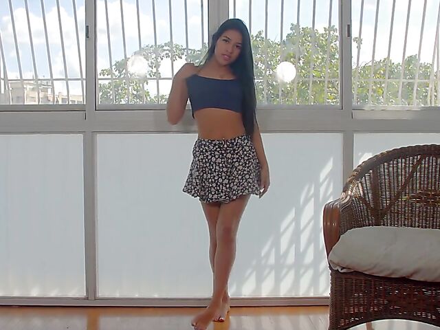 Latina solo with hot Venezuelan teen Jenny Tovar