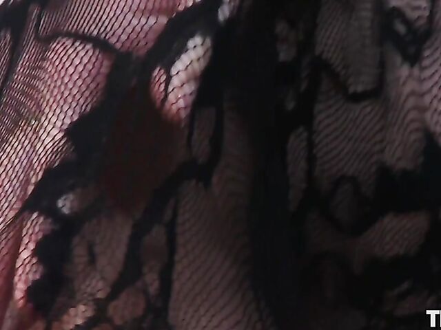 Kiara Lord - Lace lingerie and stockings masturbation