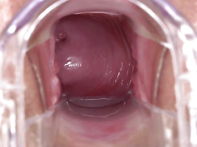 Cindy Shine's pussy gape session with her hitachi wand and speculum