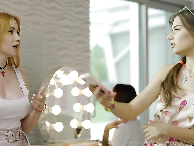 Euro teen girls Kiara Lord, Lya Missy, Summer Pixi and Clara Mia go wild