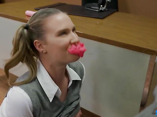 Ashley Lane - Bad schoolgirl's squirting orgasm with her teacher