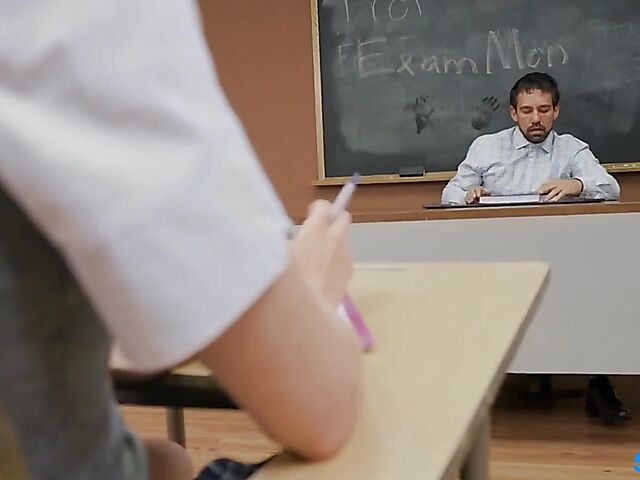 Ashley Lane - Bad schoolgirl's squirting orgasm with her teacher