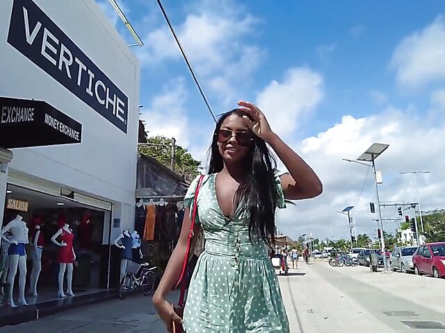 Outdoor solo with exotic Sofi Vega in Mexico