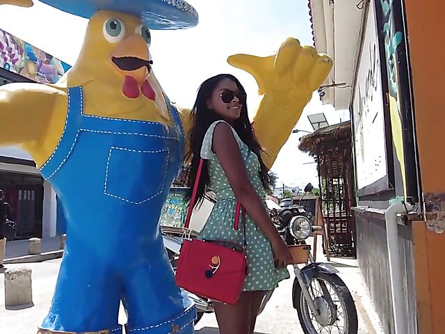 Outdoor solo with exotic Sofi Vega in Mexico