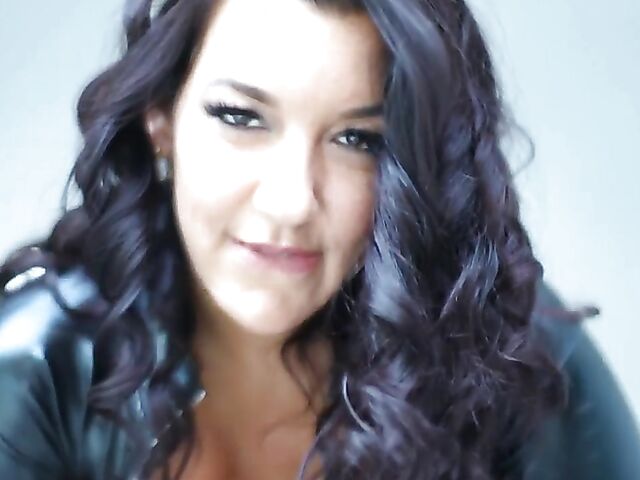 Huge natural tits solo with busty catwoman Subrina Lucia