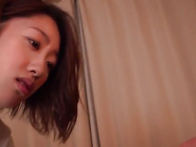 Japanese sex in the hotel room with elegant businesswoman Yuki Takeuchi