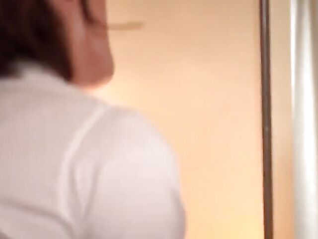 Japanese sex in the hotel room with elegant businesswoman Yuki Takeuchi