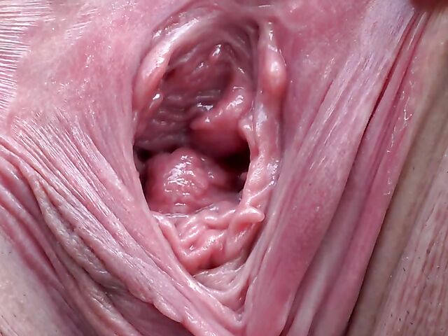 Look inside Elena Vega's widely spread pink pussy