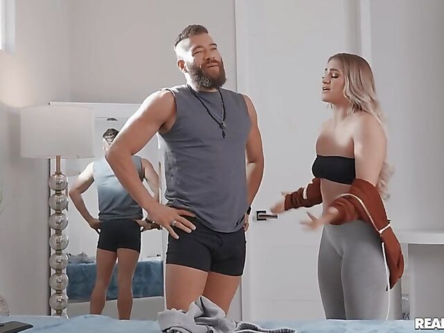 Horny fitness babe Kenzie Madison loves it from behind