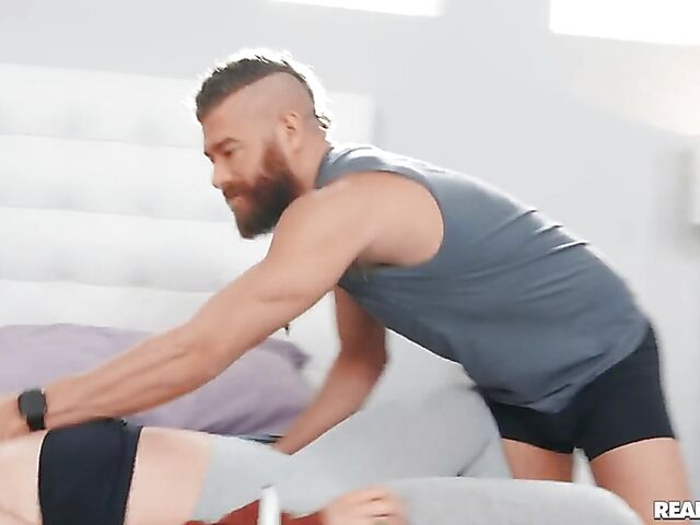 Horny fitness babe Kenzie Madison loves it from behind