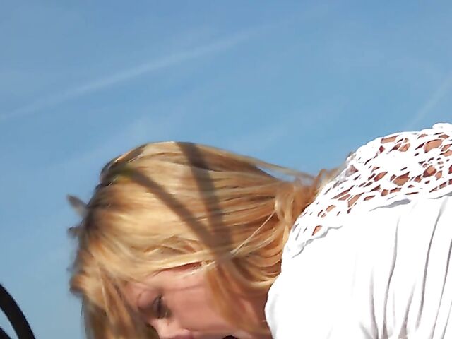 Seaside outdoor DP on a boat with Rebecca Volpetti