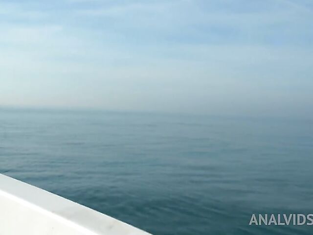 Seaside outdoor DP on a boat with Rebecca Volpetti