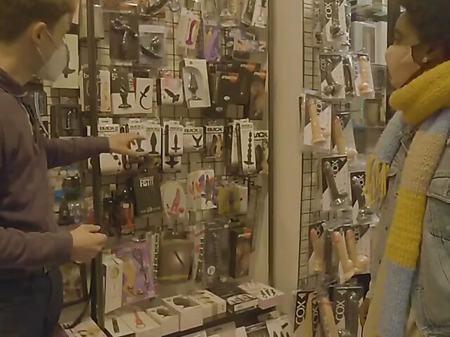 Interracial couple Annika and Johnny are addicted to toys