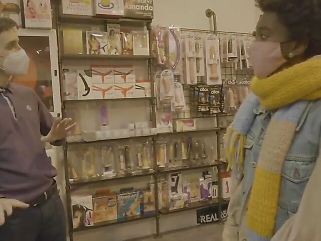 Interracial couple Annika and Johnny are addicted to toys