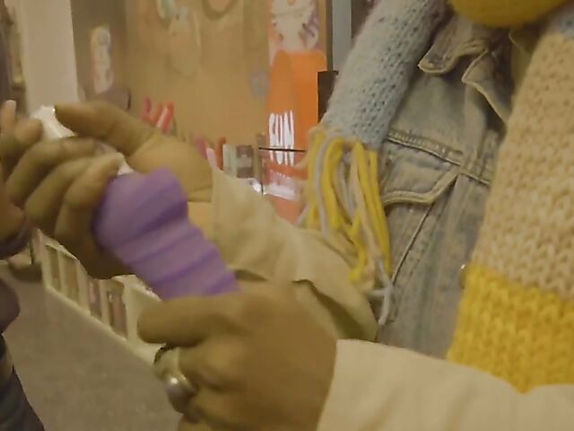 Interracial couple Annika and Johnny are addicted to toys