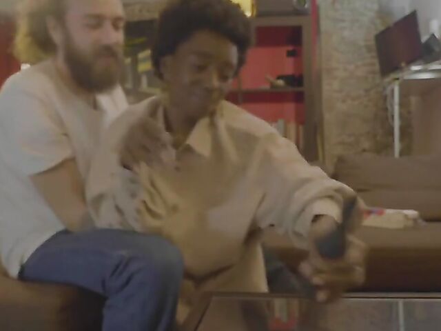 Interracial couple Annika and Johnny are addicted to toys