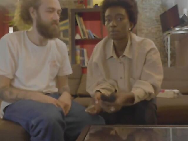 Interracial couple Annika and Johnny are addicted to toys