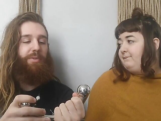 Stephen gets anal fingered and fisted by his BBW GF Almond