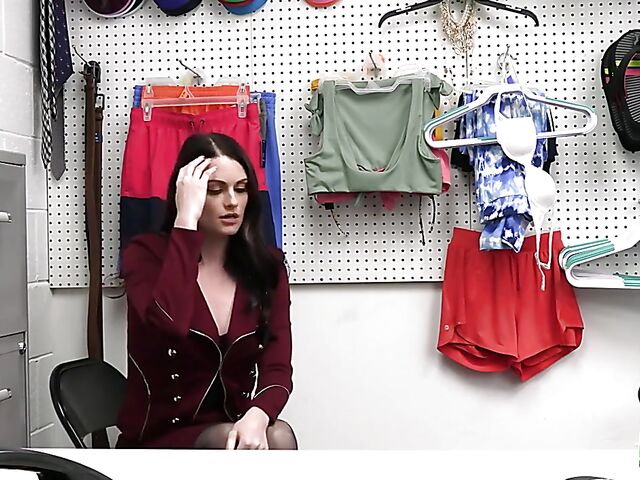 Shoplifter MILF Aria Khaide gets tricked into fucking