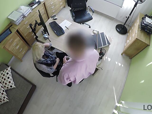 Czech blonde Katy Rose gets pounded by the loan agent