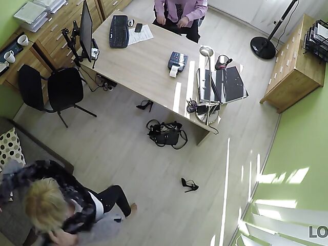 Czech blonde Katy Rose gets pounded by the loan agent