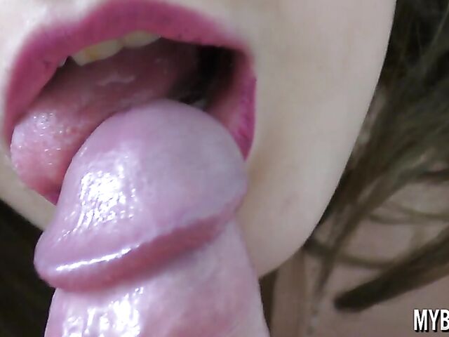 Nipple play, close up blowjob and spanking in bondage