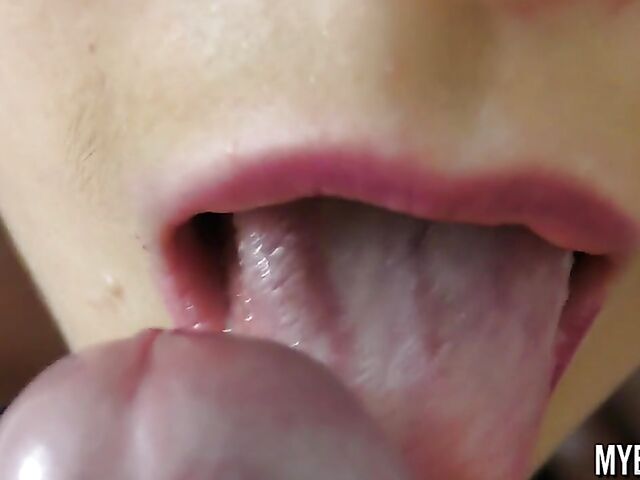 Nipple play, close up blowjob and spanking in bondage