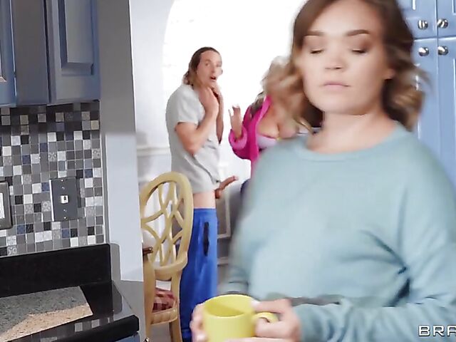 Busty cougar Sally Dangelo cheating with a boy