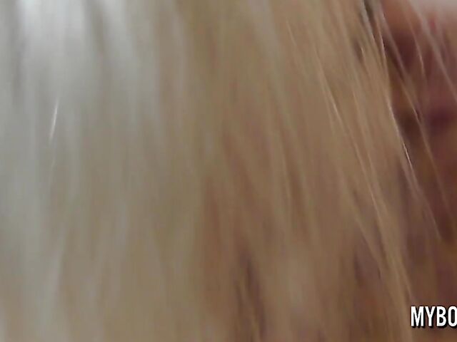 POV tit fuck and cumshot on those natural boobs