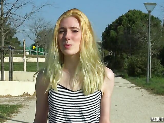 Charlotte - 19-year-old blonde teen DP with two guys