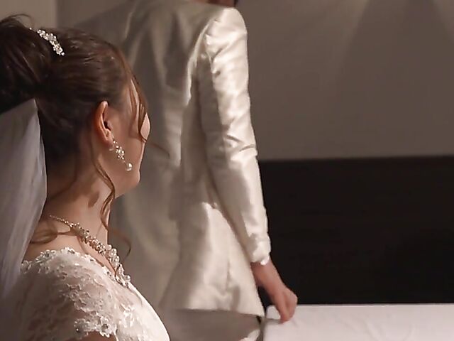 Japanese wedding fuck fest with Nozomi Azuma