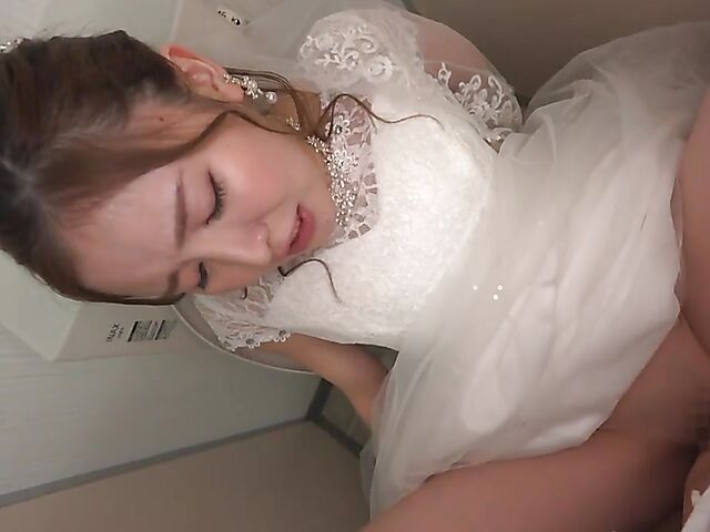Japanese wedding fuck fest with Nozomi Azuma