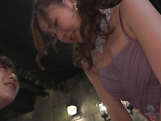 Japanese wedding fuck fest with Nozomi Azuma