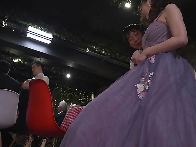 Japanese wedding fuck fest with Nozomi Azuma