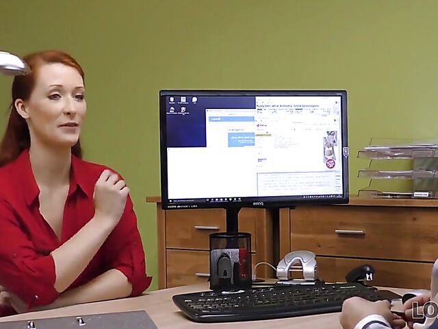 Czech big tits redhead Isabella Lui sells pussy to get money