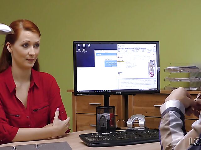 Czech big tits redhead Isabella Lui sells pussy to get money