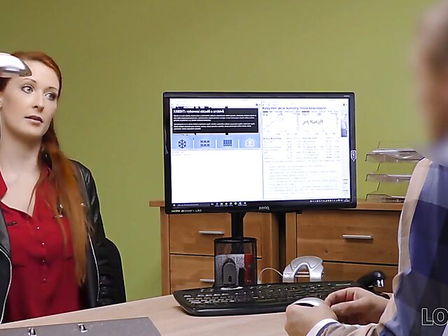 Czech big tits redhead Isabella Lui sells pussy to get money