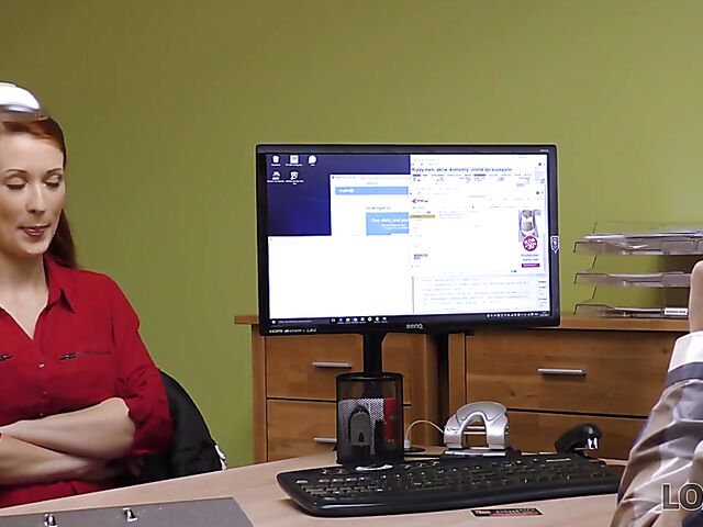 Czech big tits redhead Isabella Lui sells pussy to get money