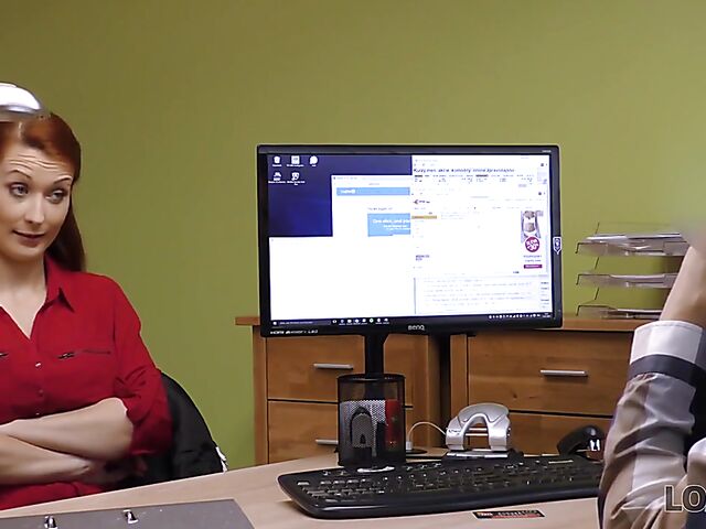 Czech big tits redhead Isabella Lui sells pussy to get money