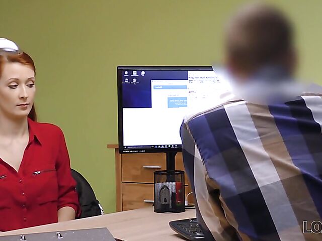 Czech big tits redhead Isabella Lui sells pussy to get money