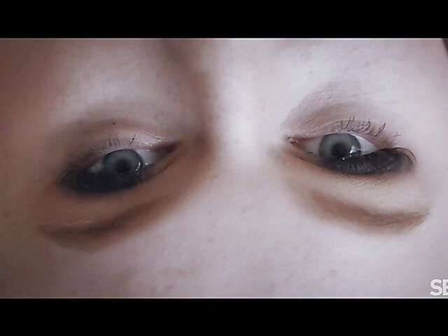 Sensual blonde in black lingerie fuck session featuring Ariela